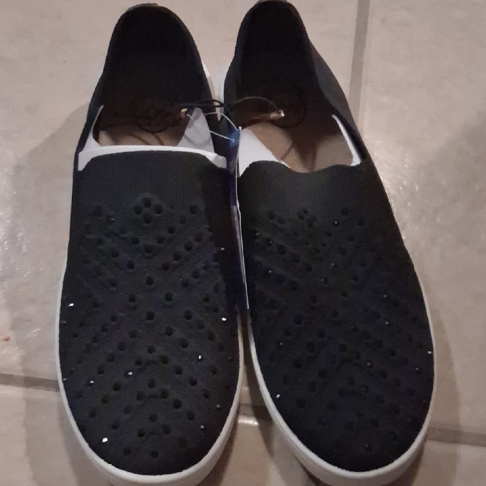White Mountain Black Bling Sneakers